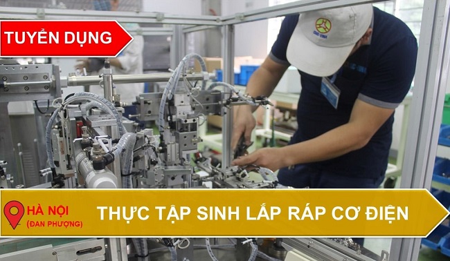 CNC-VINA TUYỂN DỤNG THỰC TẬP SINH LẮP RÁP CƠ ĐIỆN